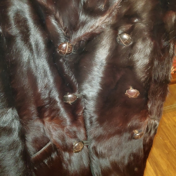 🐻🐻🐻MEN'S BLACK BEAR FUR FULL LENGTH COAT🐻🐻🐻 - Picture 9 of 16